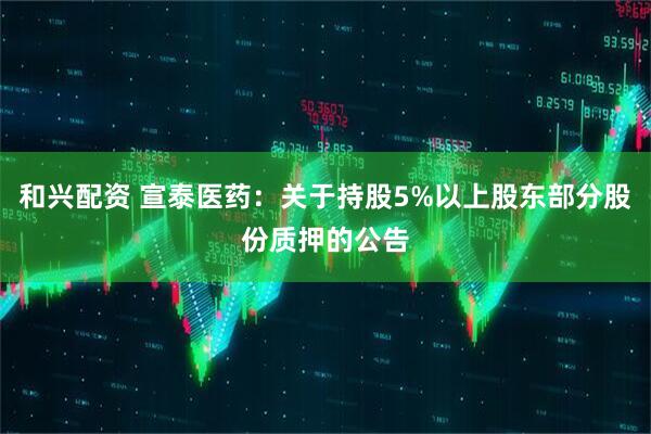 和兴配资 宣泰医药：关于持股5%以上股东部分股份质押的公告