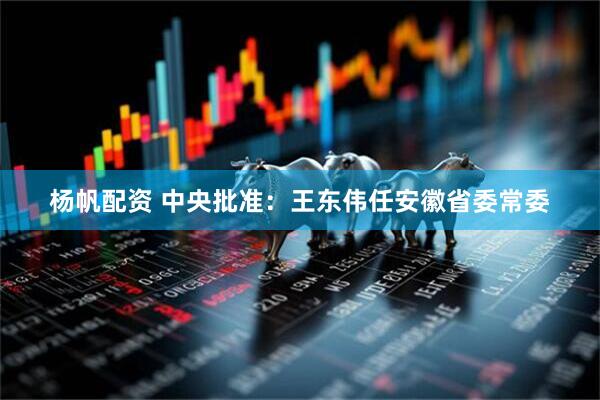 杨帆配资 中央批准：王东伟任安徽省委常委